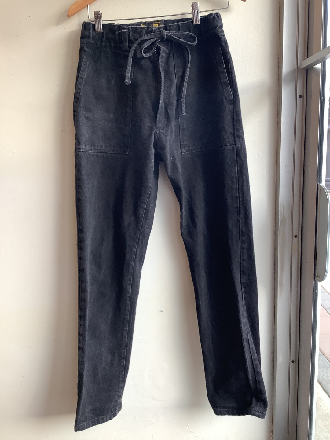 Vintage NAOP Black Drawstring Work Pant - Made in Canada