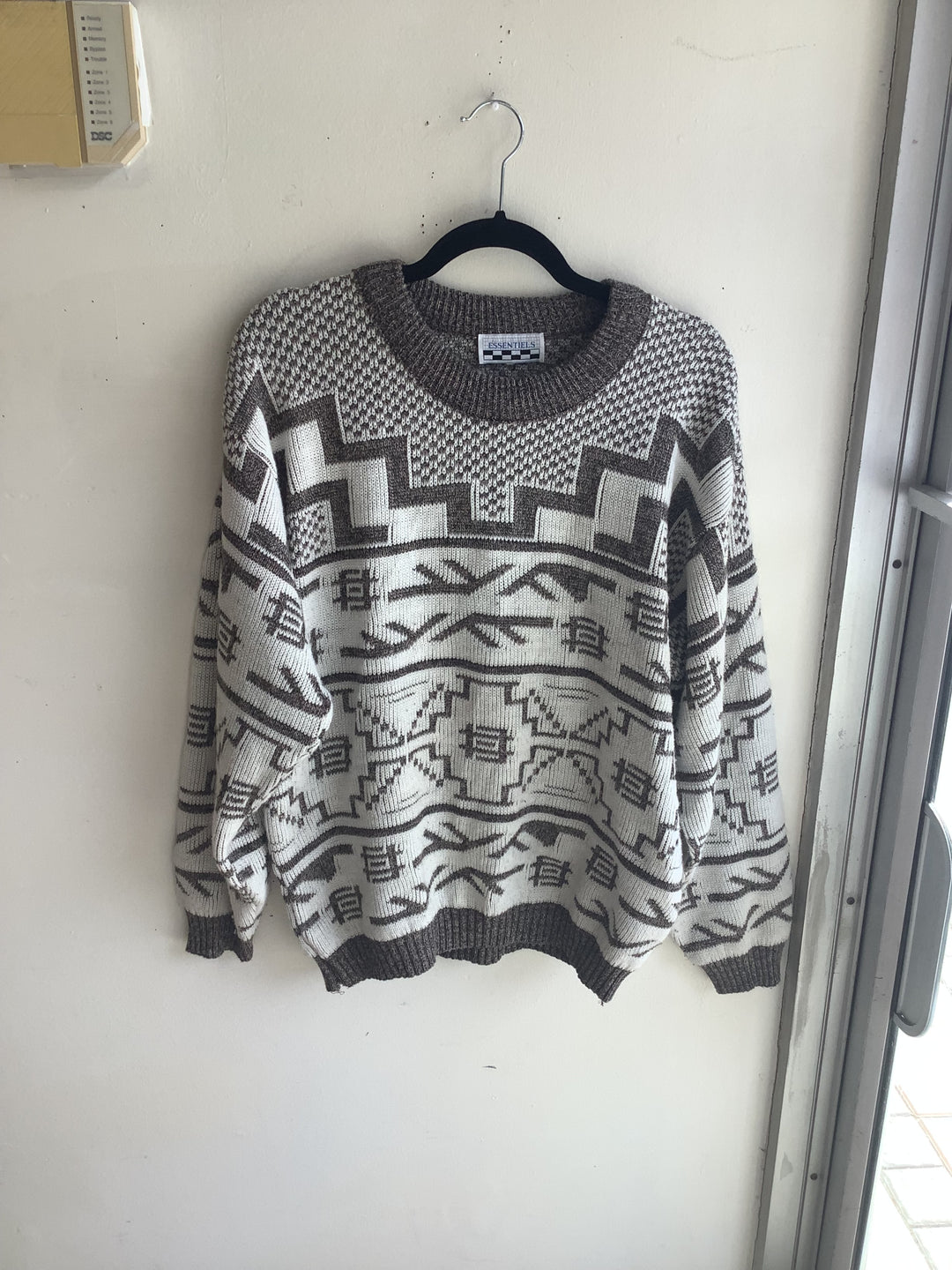 Vintage Nordic Pattern Knit Sweater