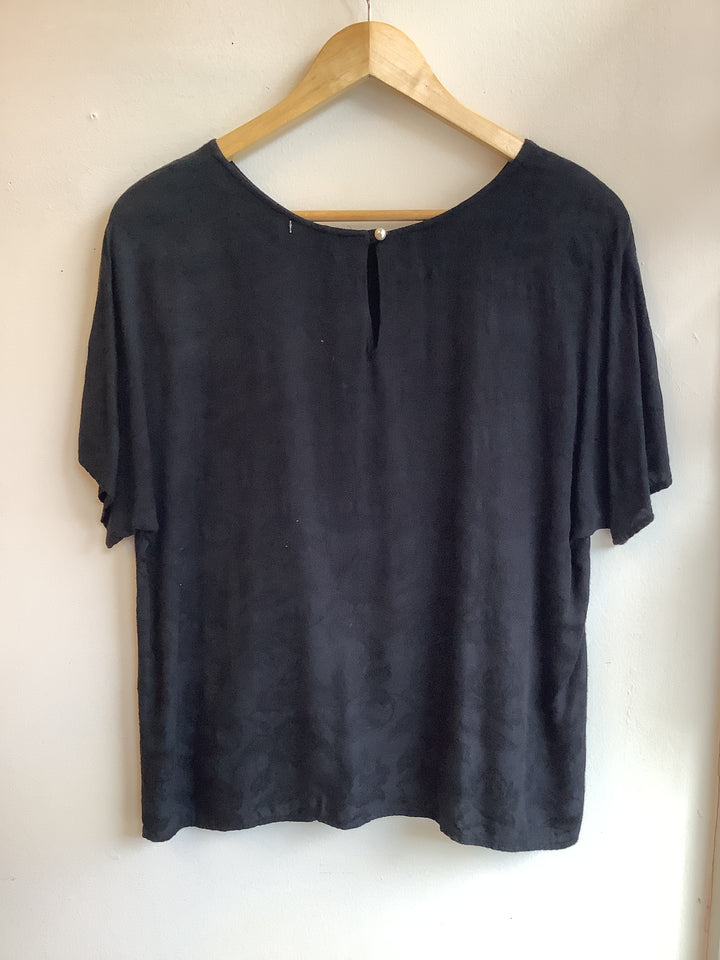 Vintage Shadow Rose Soft-Drape Tee