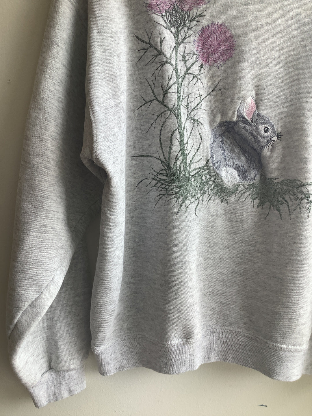 Vintage 90s Hanes Nature Graphic Collard Sweatshirt