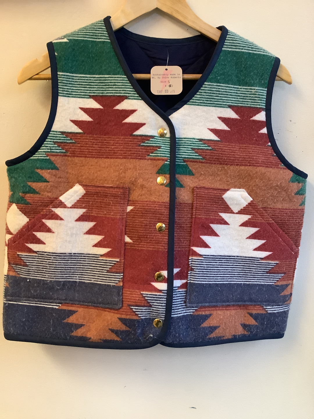 Boneyard Revival Quilted Southwest Vest- Nelson, BC