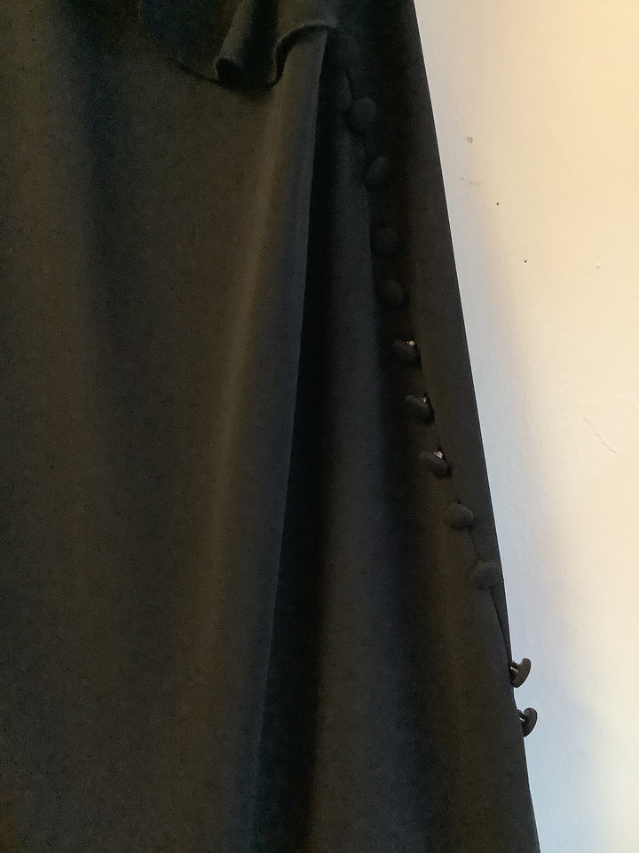 Vintage Midnight Ruffle Dress