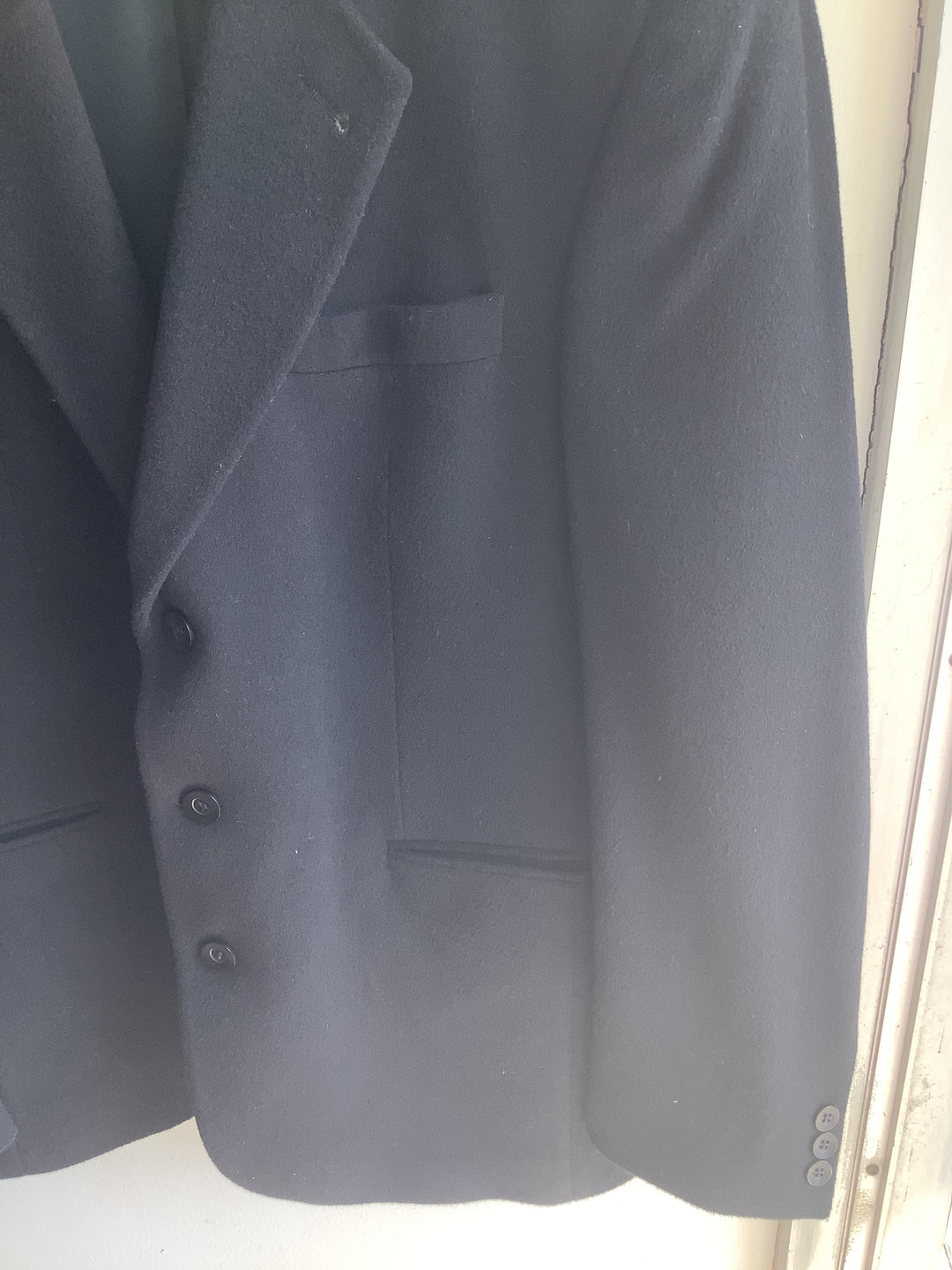 Vintage Wool &amp; Cashmere Black Blazer