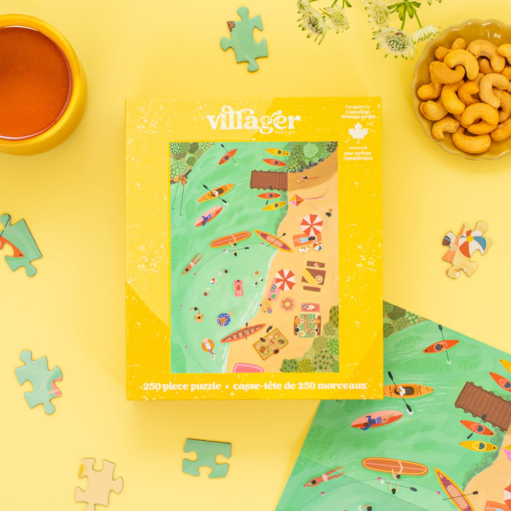 Lake Day | 250 Piece Puzzle | Kids &amp; Adults | Designed in Canada by Nabeela Rumi