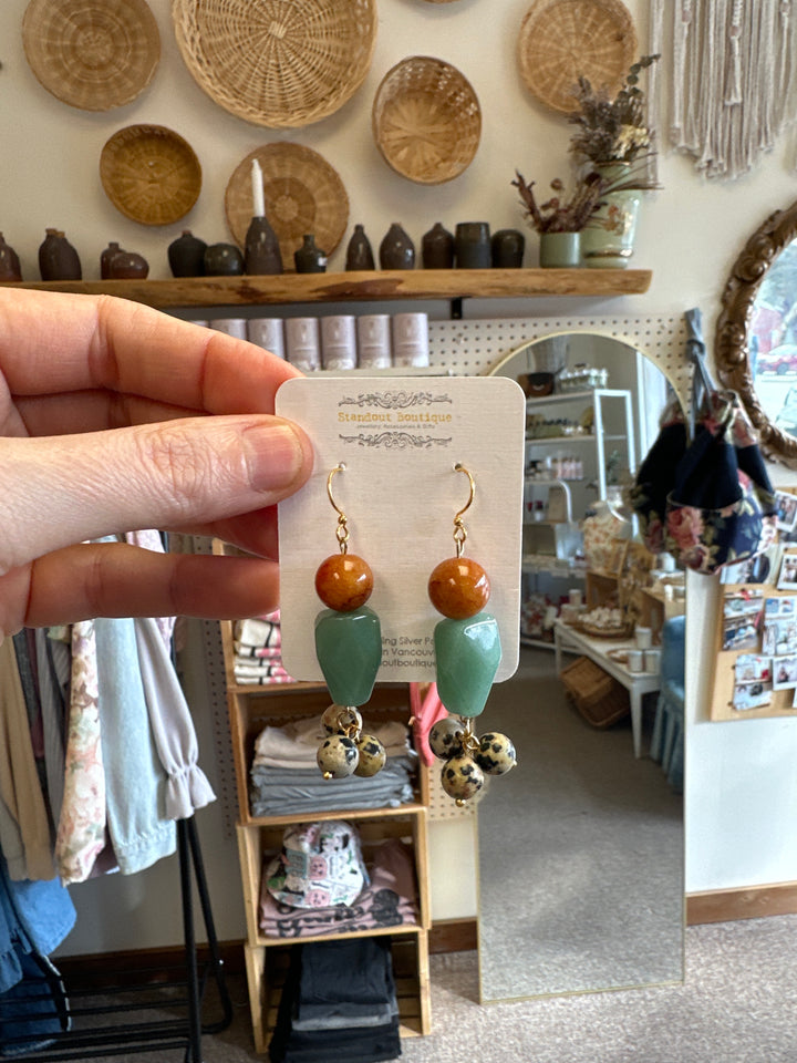 Standout Boutique Aventurine Dangle Earrings