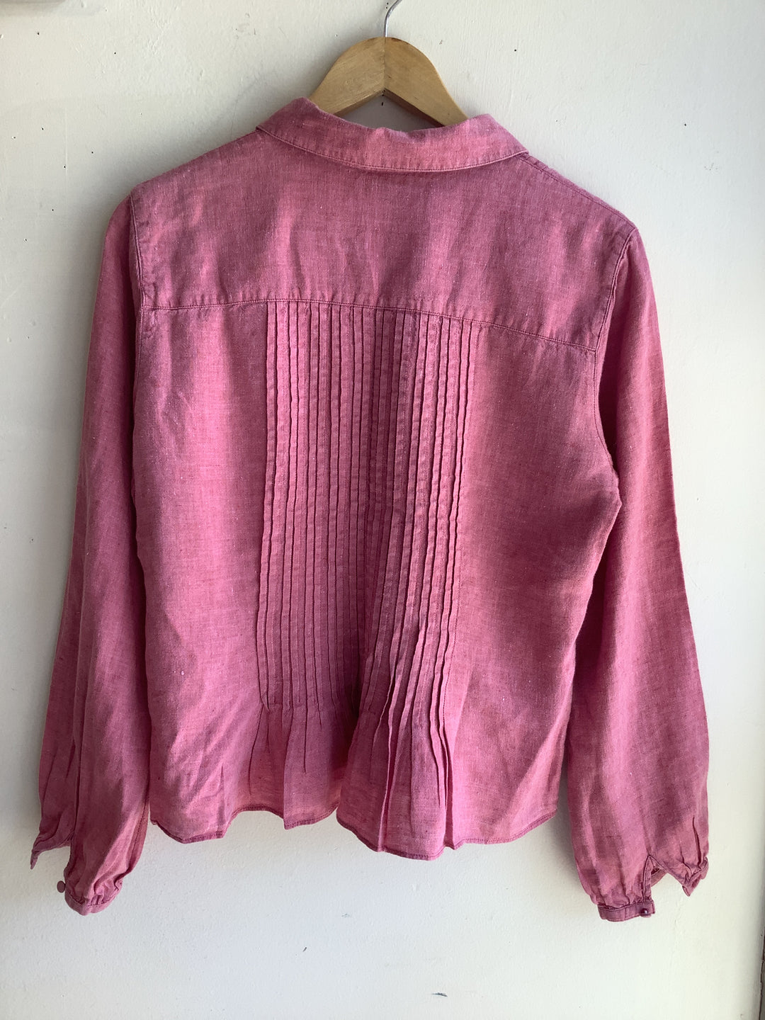 Rosewood Linen Poet Blouse