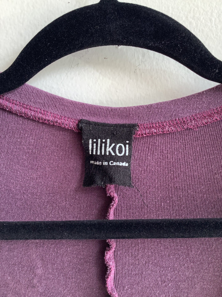 Lilikoi Purple Floral Wrap Tunic