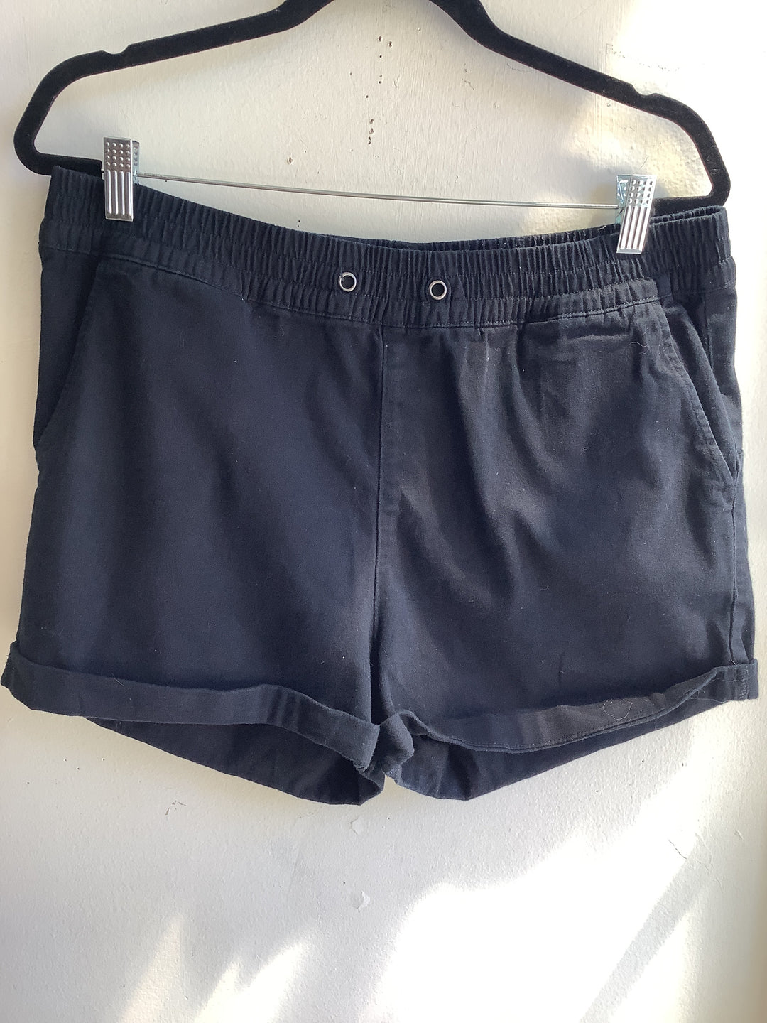 Tattoo Black Cotton Shorts