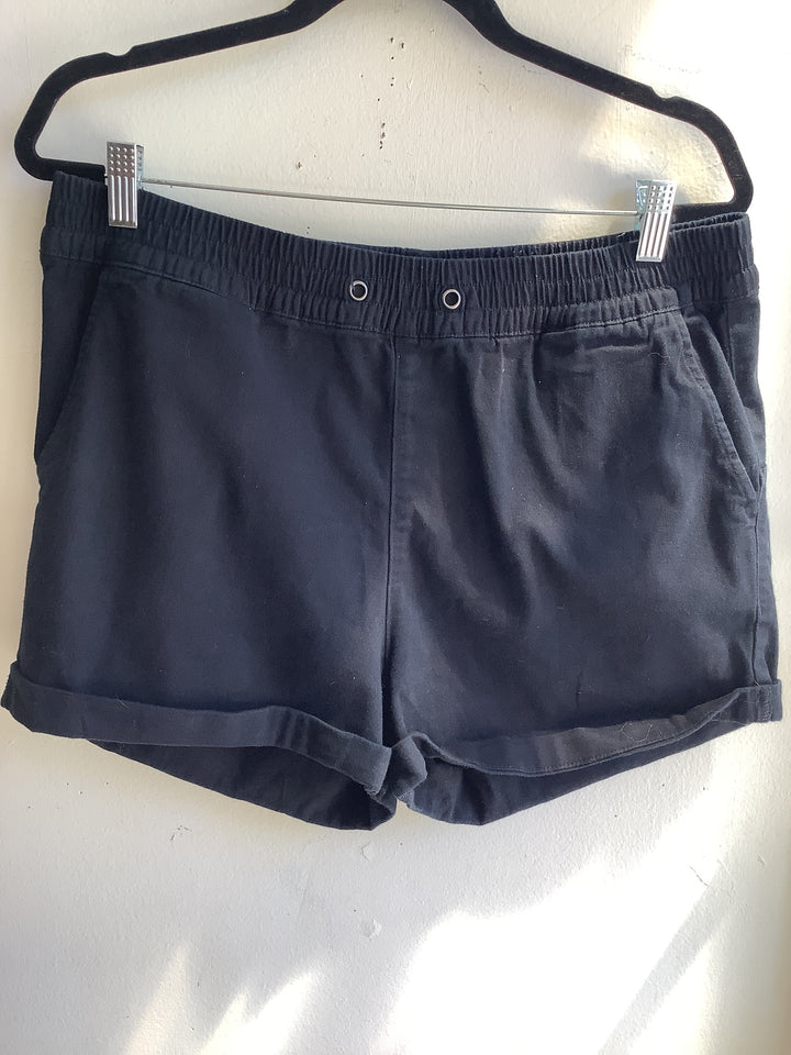 Tattoo Black Cotton Shorts