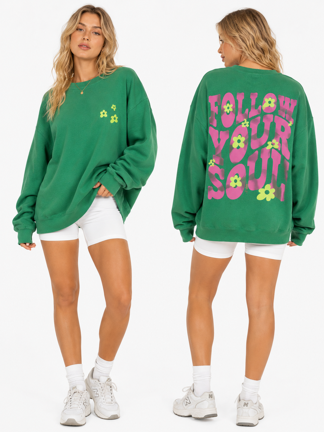 Flower Power Oversized Crewneck