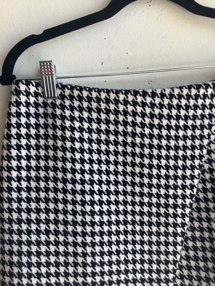Vintage Black &amp; White Houndstooth Skirt