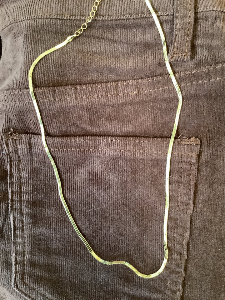 Gold Snake Chain Necklace
