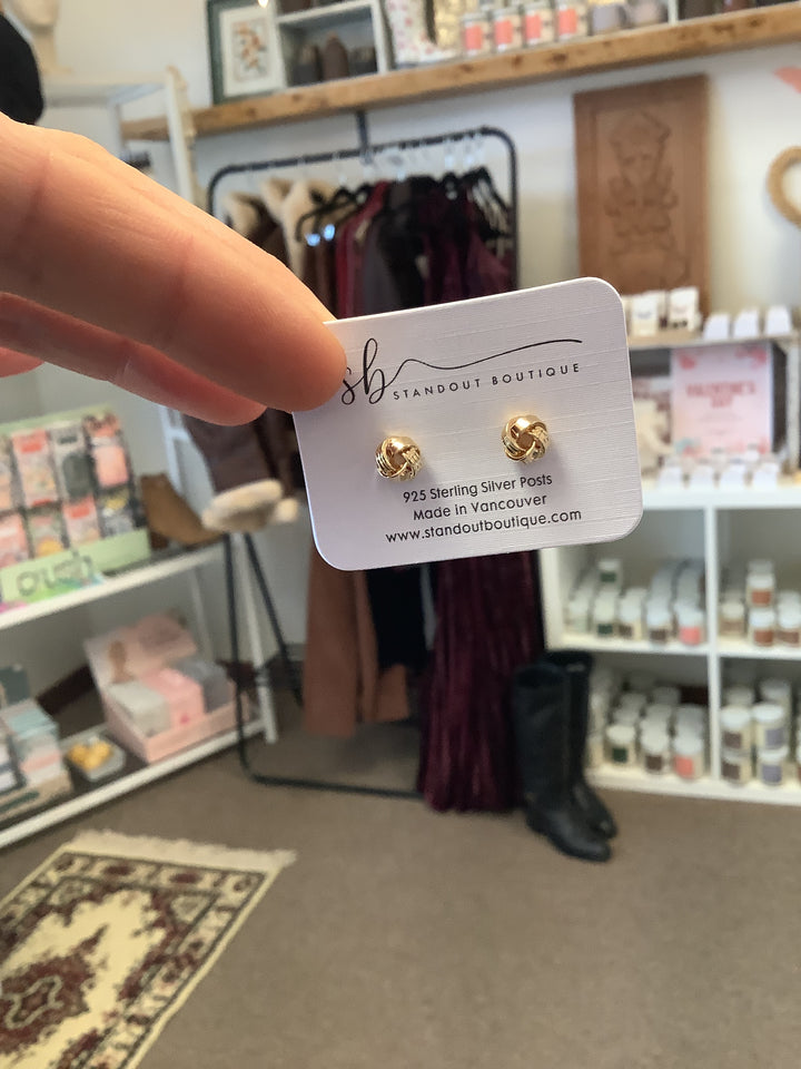 Standout Boutique Knot Stud Earrings- Vancouver, BC