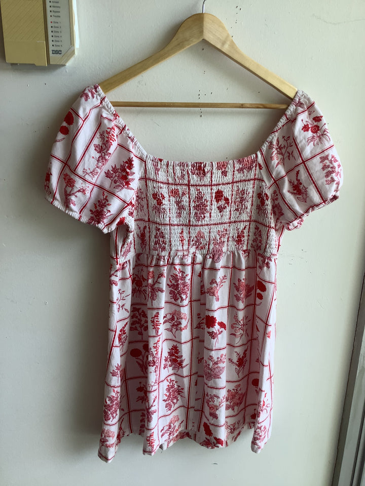 Botanical Picnic Babydoll Top