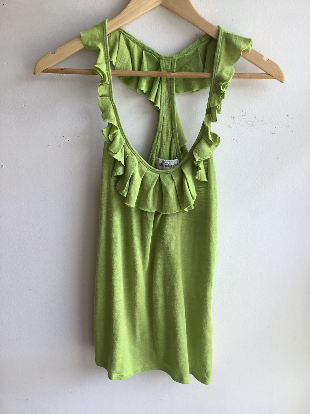 Abercrombie & Fitch Lime Ruffle Tank