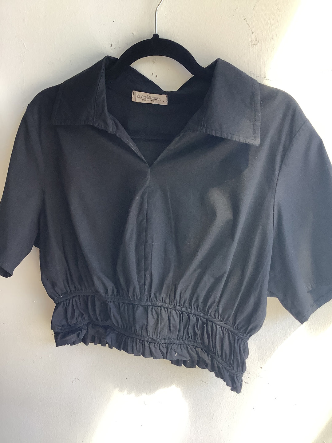 Italian Ruched Crop Top