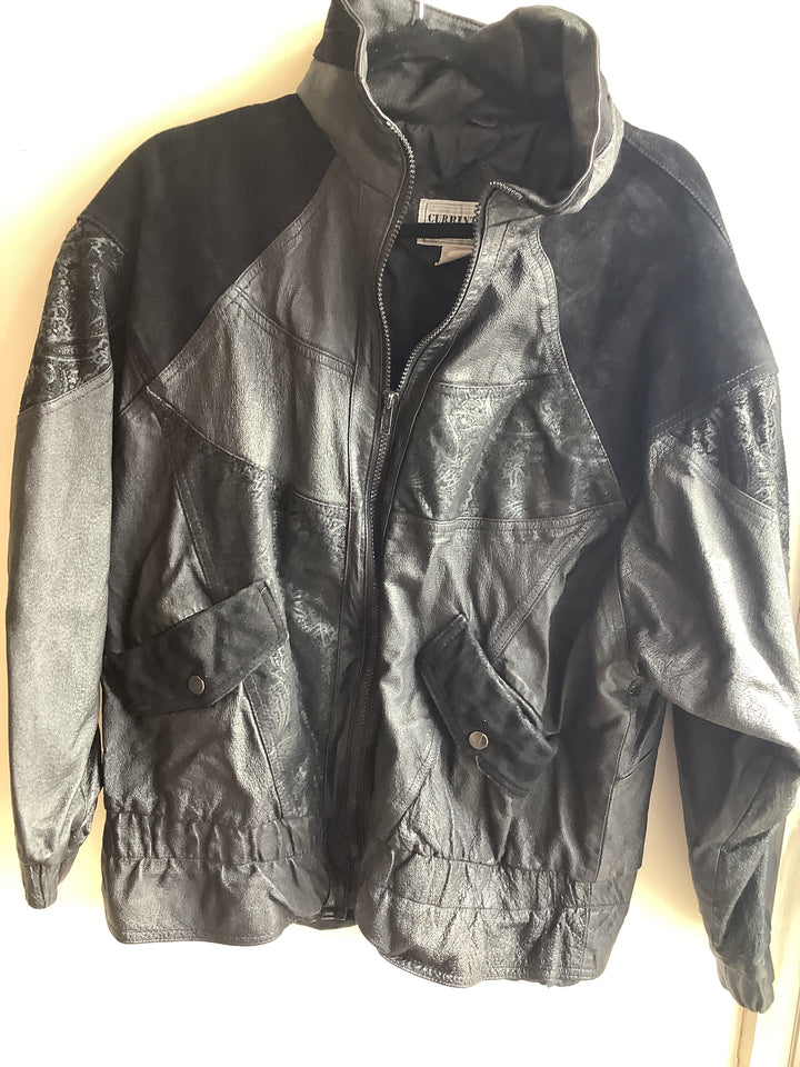 Vintage Rebel Patchwork Leather Jacket