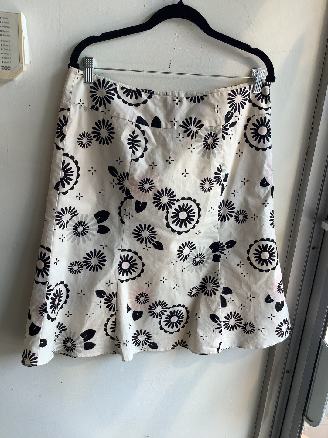 Retro Floral A-Line Skirt