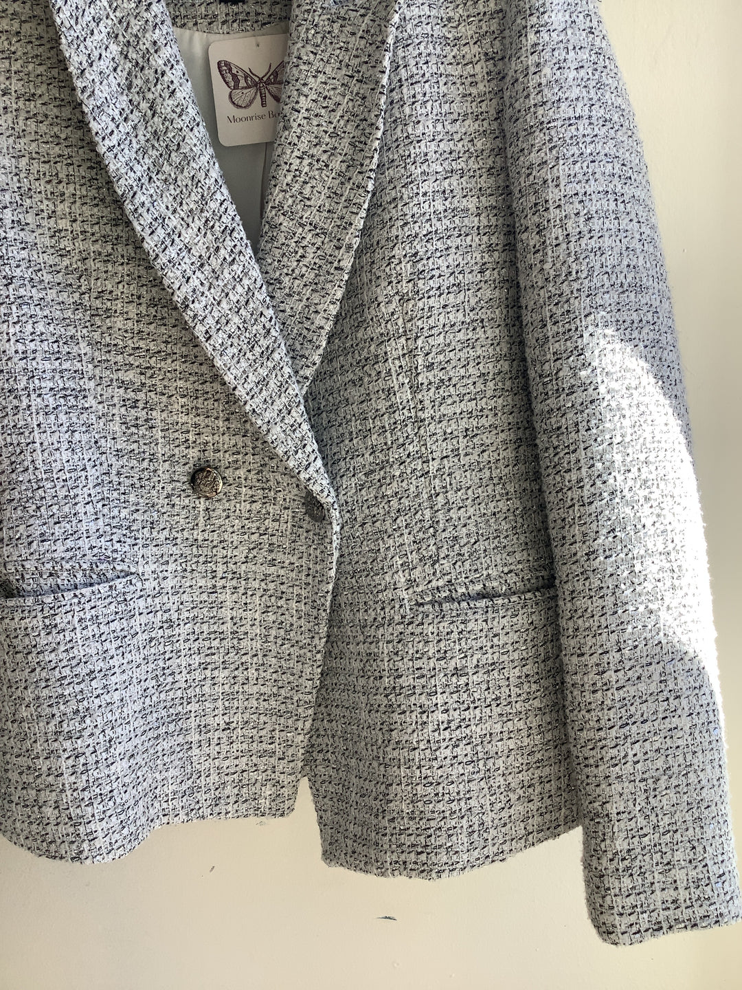 Le Chateau Tweed Black&White&Silver Blazer