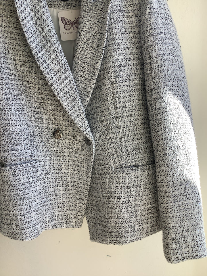 Le Chateau Tweed Black&White&Silver Blazer