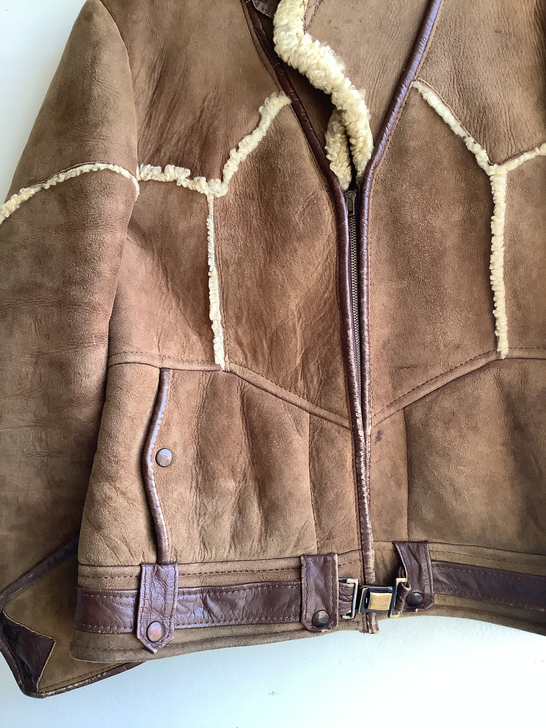 Vintage Shearling Aviator Jacket