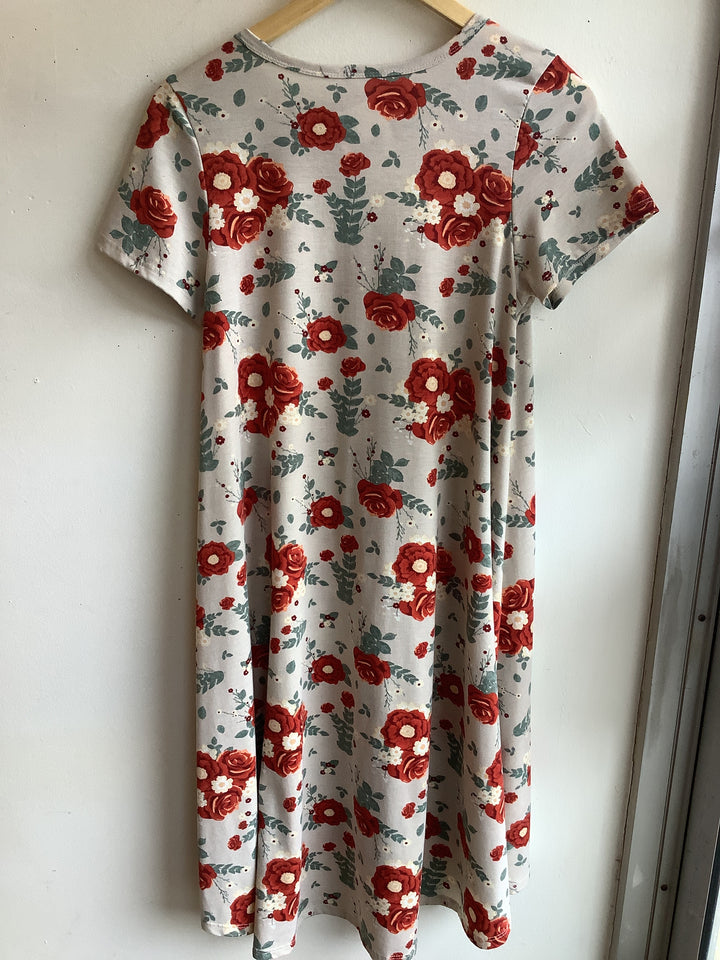 90s Rose Garden Hi-Low Dress