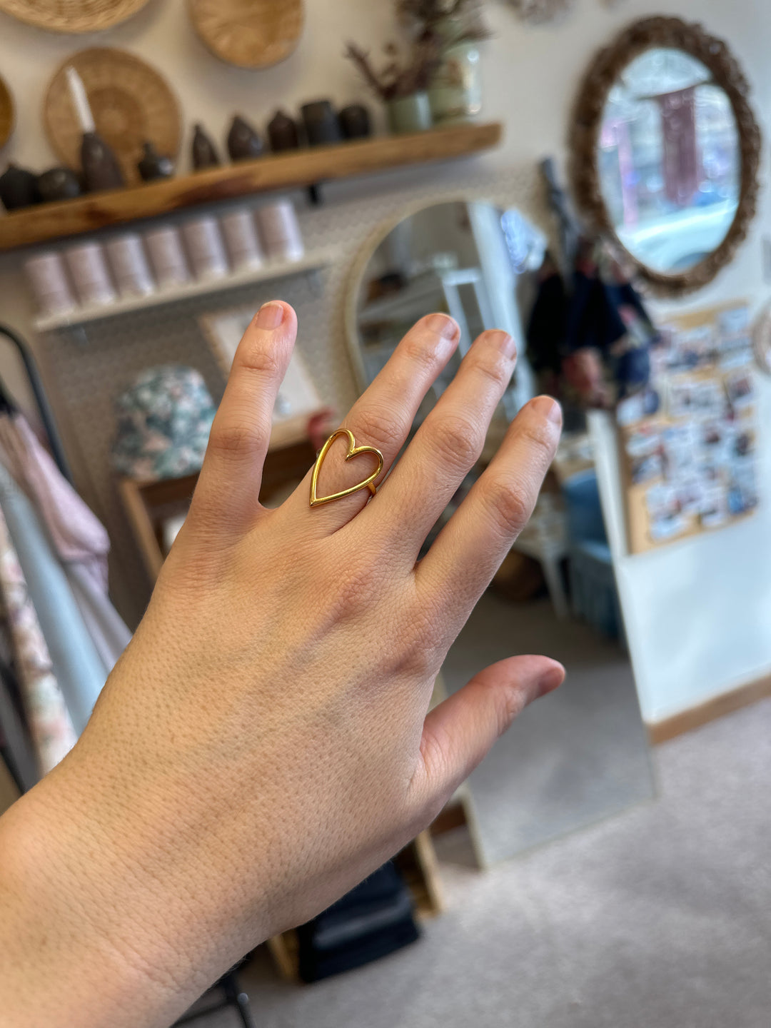 Standout Boutique Love Your Heart Out Gold Ring