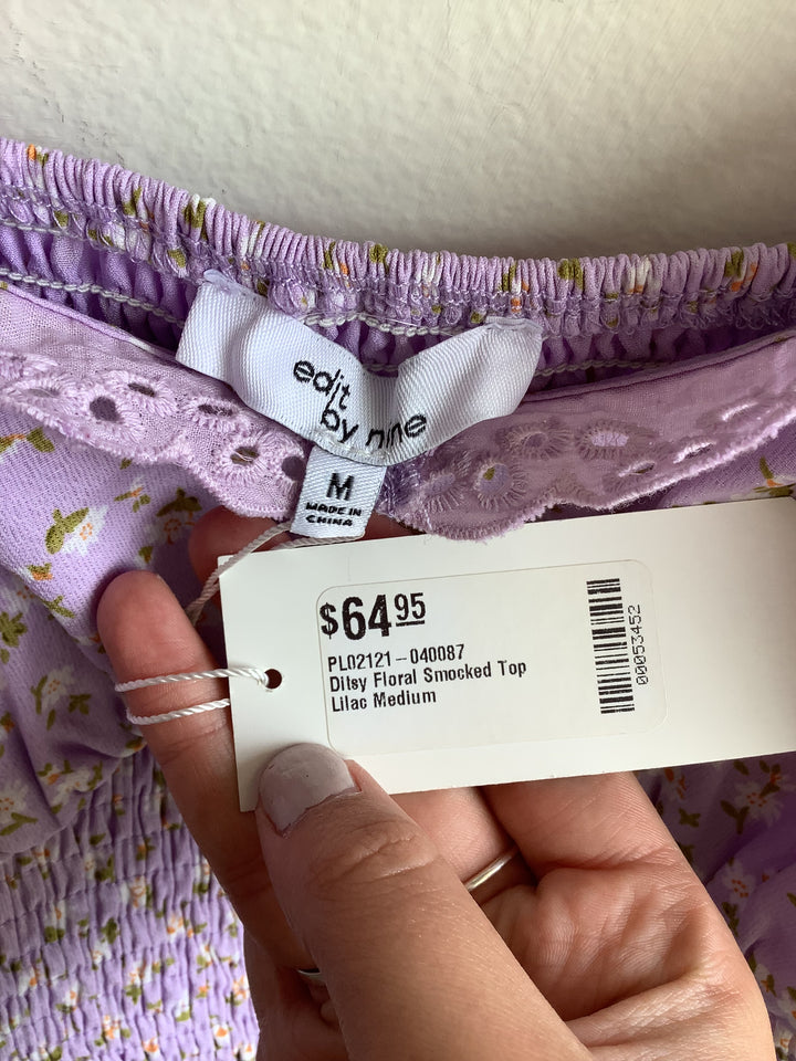 Lilac Meadow Smocked Tank