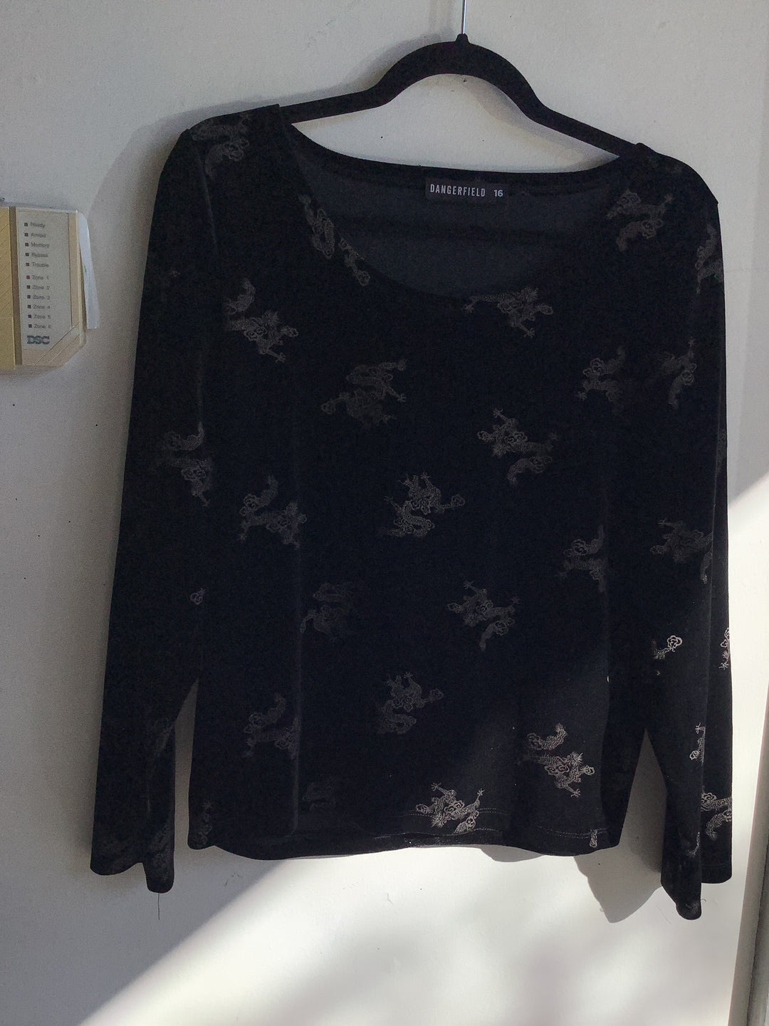 Dangerfield Dragon Print Long Sleeve Top