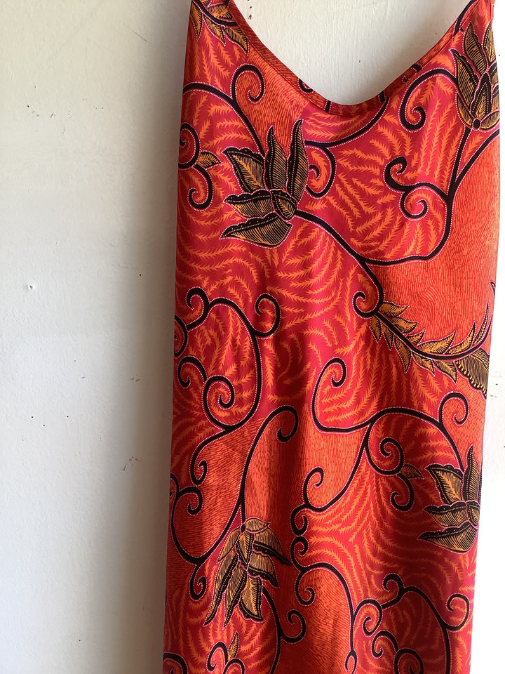 Vintage Sunset Floral Slip Dress