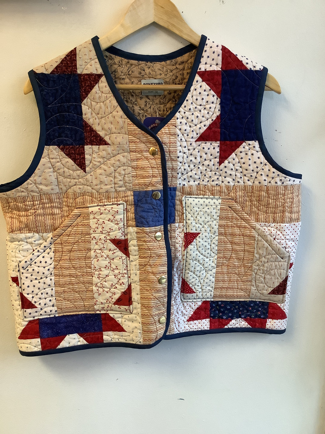 Boneyard Revival Heirloom Patchwork Quilted Vest- Nelson, BC