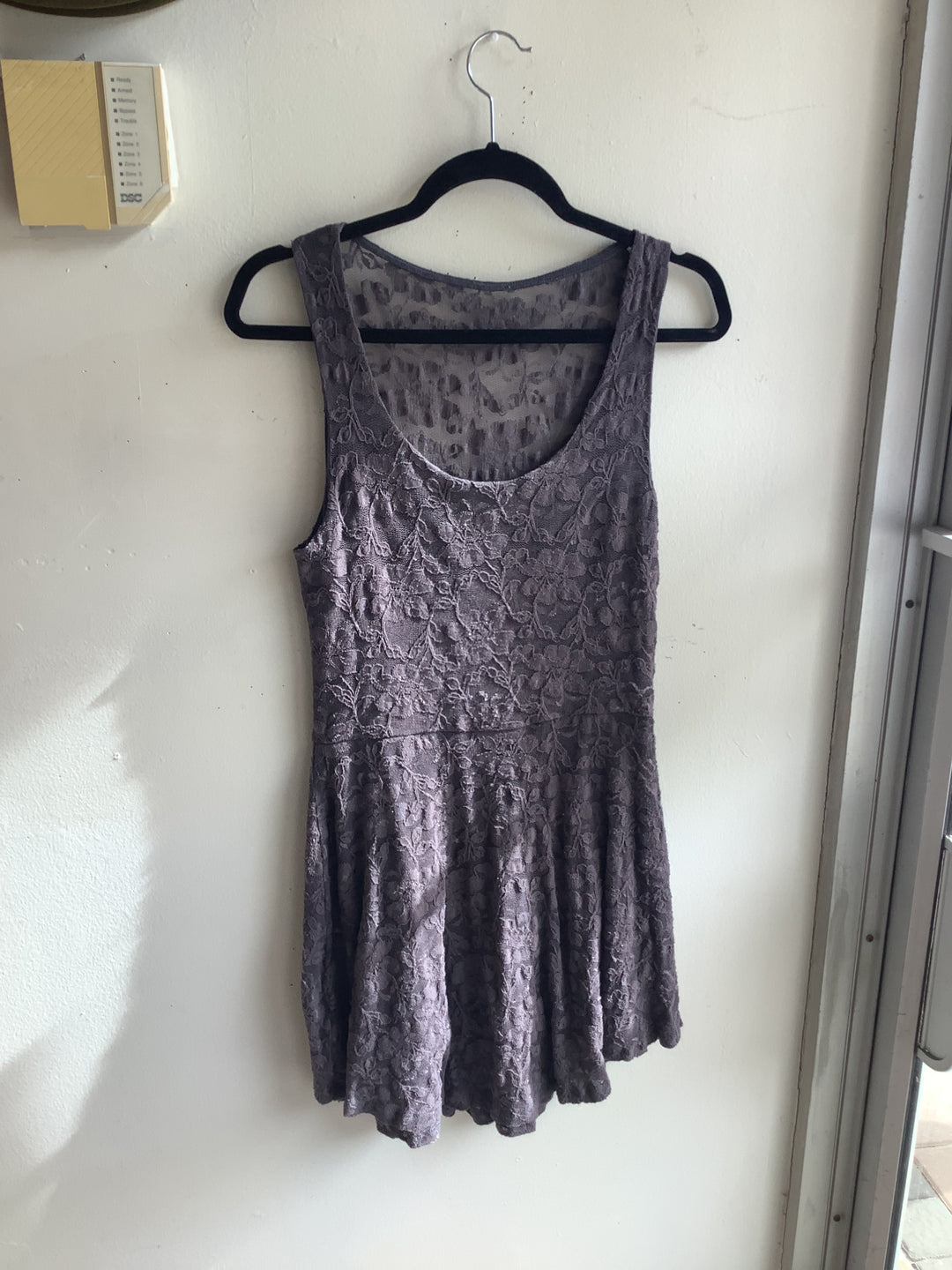 Lavender Lace Fit and Flare Dress