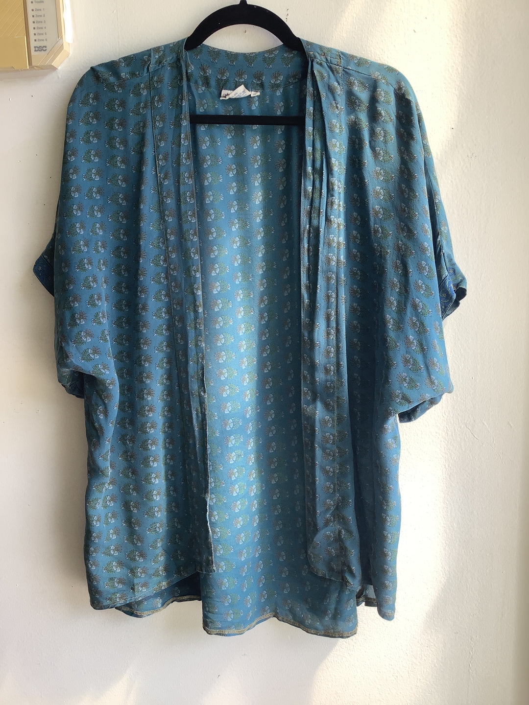 Sea Glass 100% Silk Boho Kimono