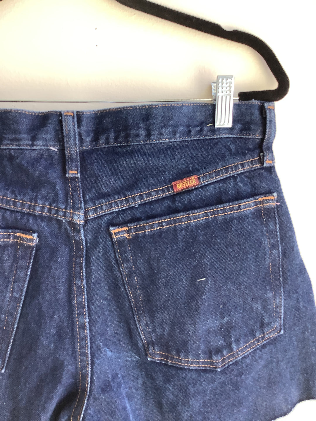 Rustler Classic Dark Wash Cutoff Shorts