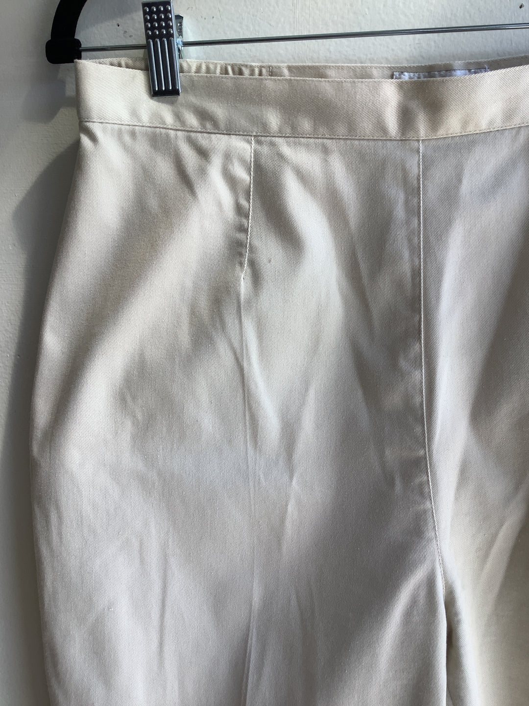 Tabi Embroidered Cotton Cropped Pants