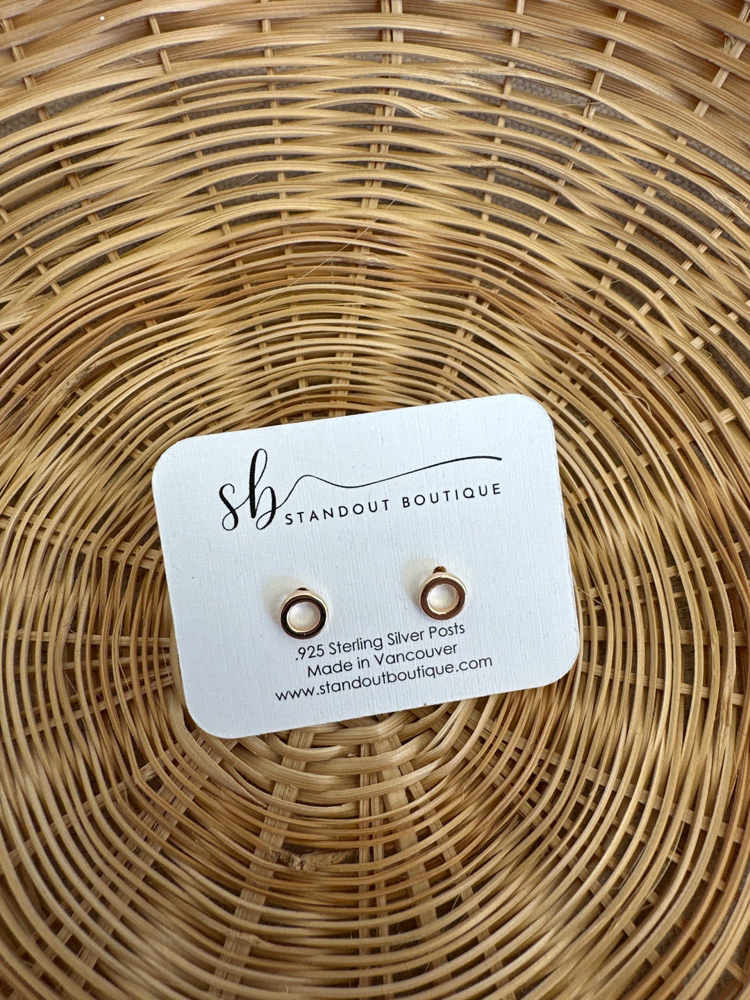 Standout Boutique Round Gold Studs