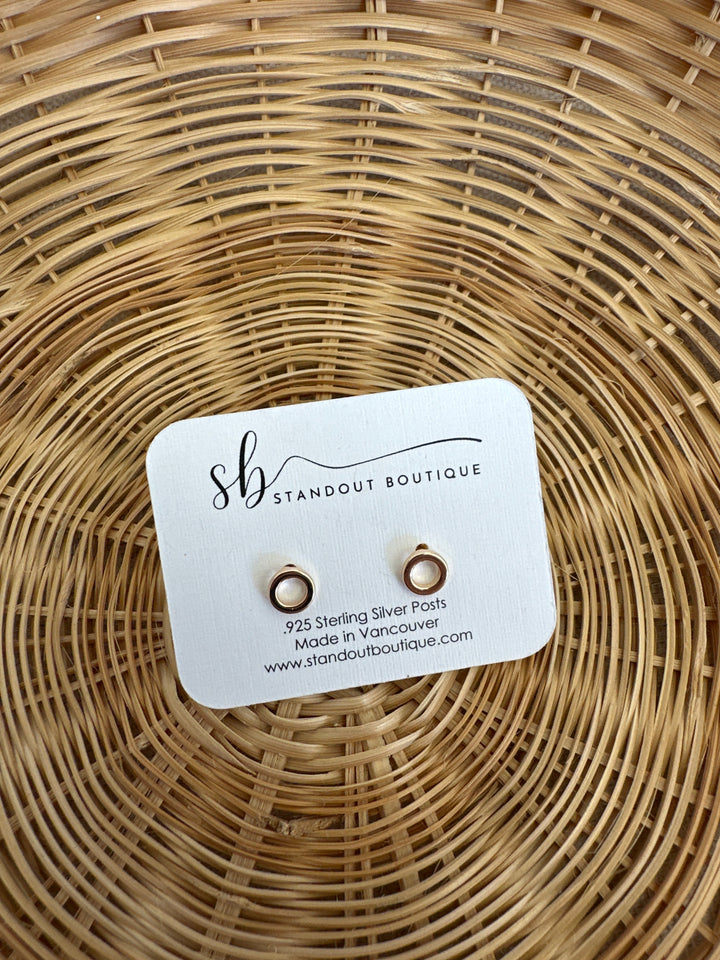 Standout Boutique Round Gold Studs