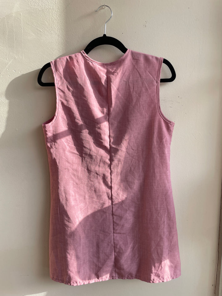 Blush Tailored Button Vest Top