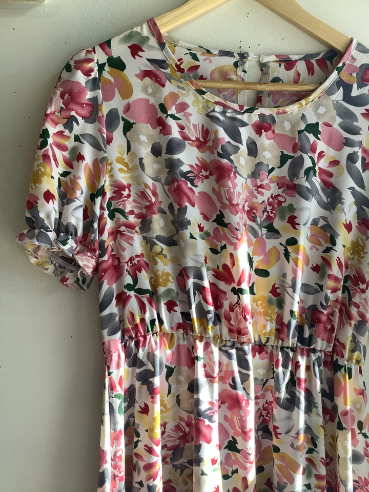 Vintage Soft Floral Prairie Dress