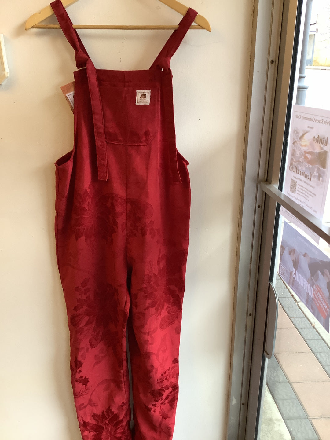 Butterflies in Ballgowns Ruby Floral Overalls