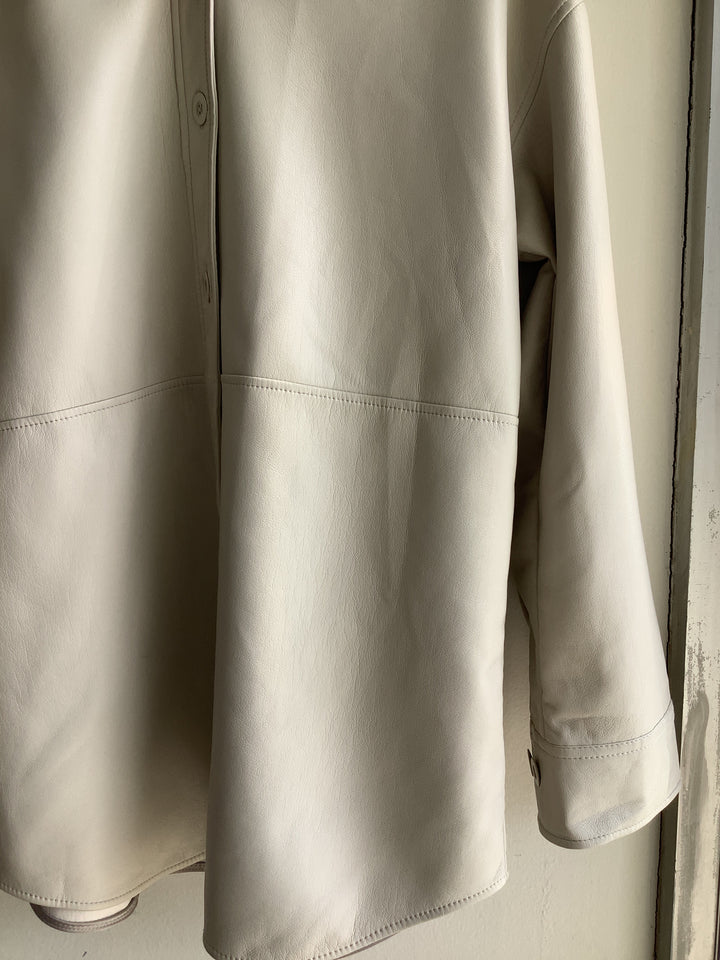 Ivory Muse Vegan Leather Shacket