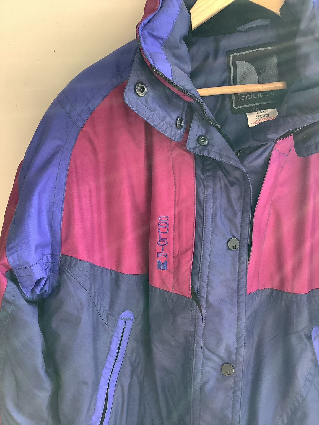 Vintage Colour block Ski Jacket