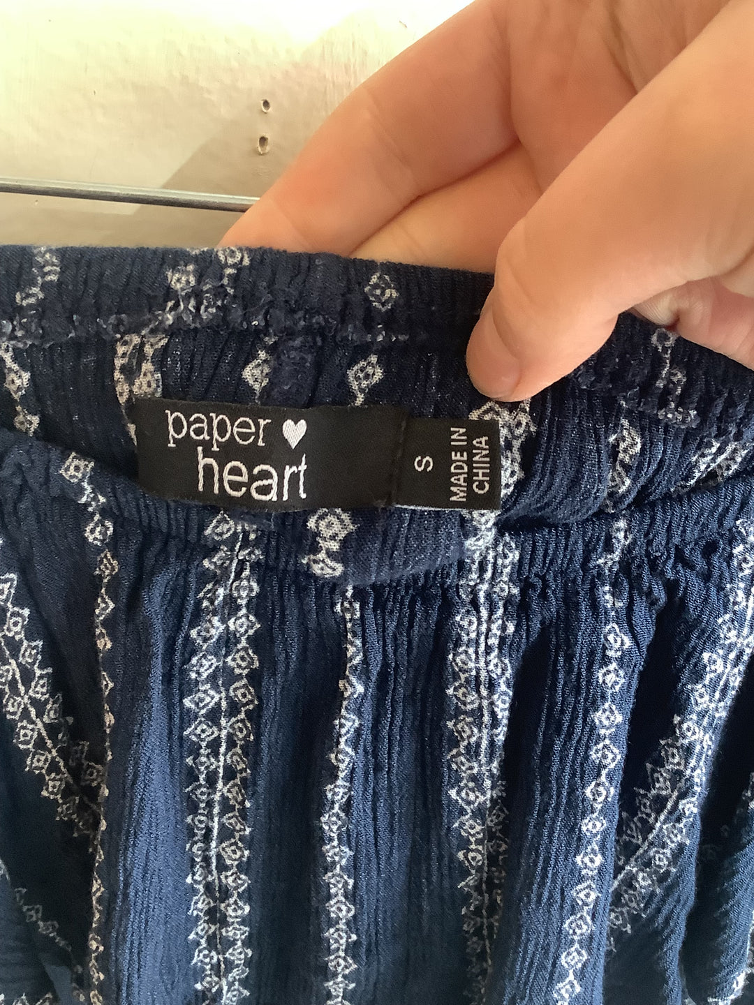 Paper Heart Off-Shoulder Boho Romper