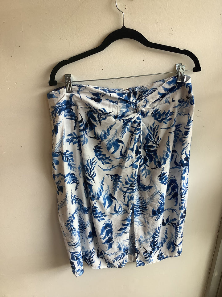 Coastal Blue Toile Mini Skirt