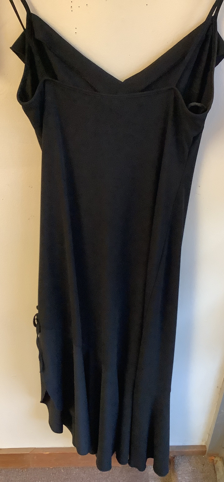 Vintage Midnight Ruffle Dress