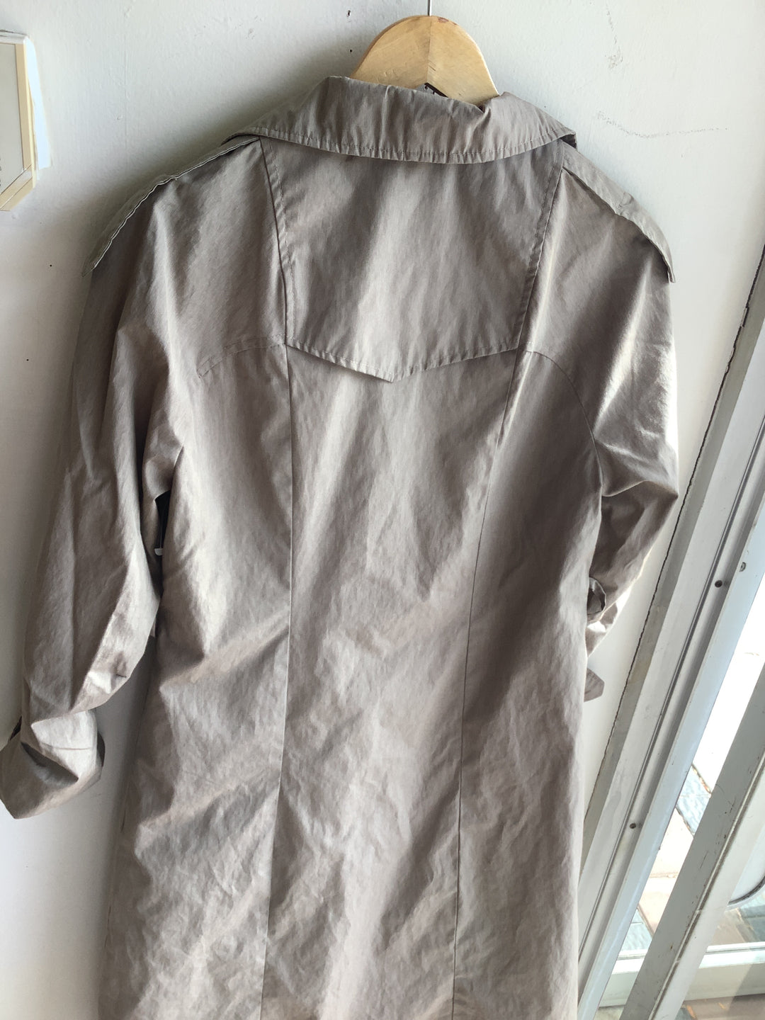 Vintage Taupe Trench Coat- Canadian Made