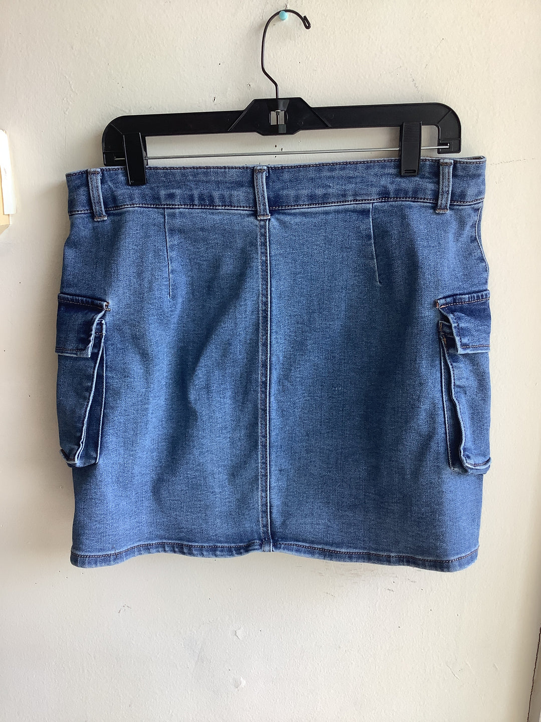Refuge Denim Cargo Mini Skirt