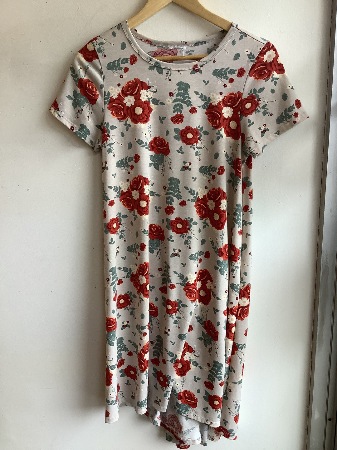 90s Rose Garden Hi-Low Dress