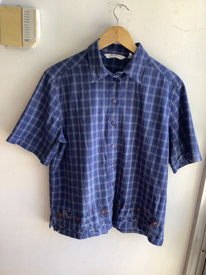 Bluebell Garden Plaid Blouse