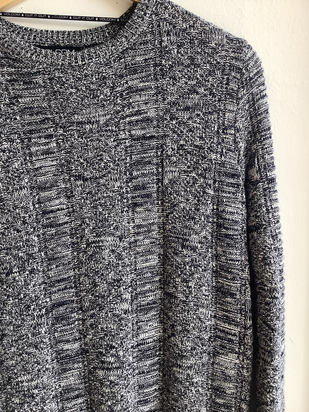 Volcom Black + White Knit Sweater